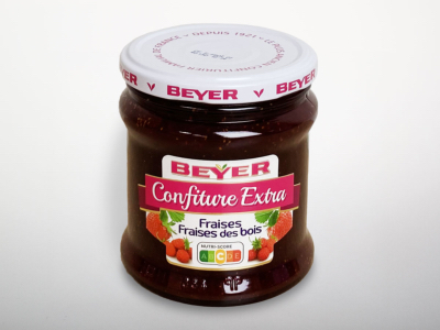 Confiture Extra Fraises-Fraises des Bois 370g