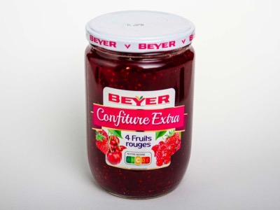 Confiture Extra de 4 Fruits Rouges 740g